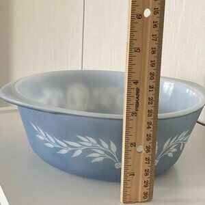 Glasbake Blue Cameo 1.5 Qt Dish - No Lid